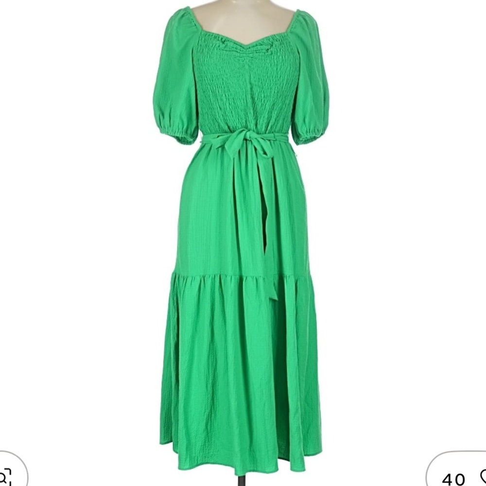 DKNY Vibrant Green Maxi Skirt